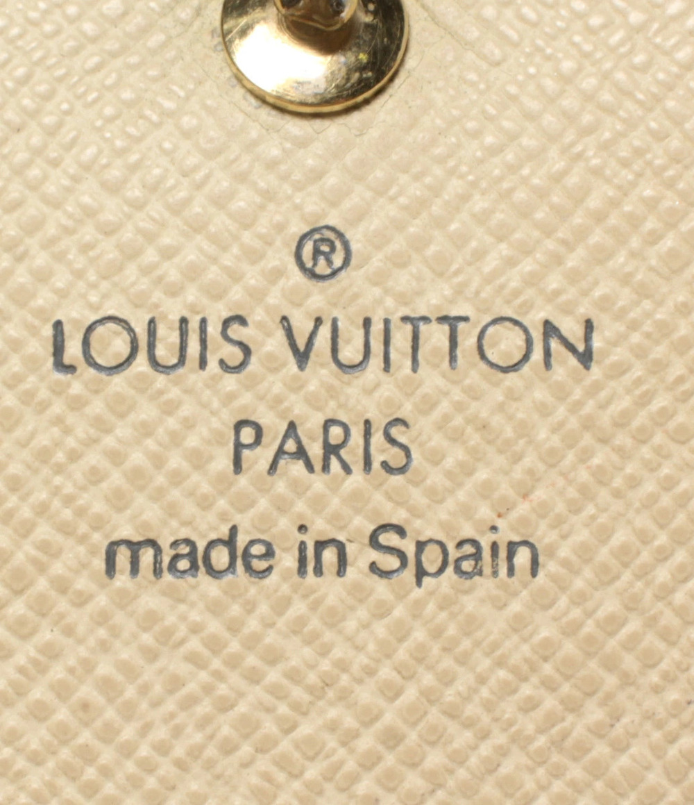Louis Vuitton Damier Bi fold Monnaie Tresor Billet Wallet Porte Azur White